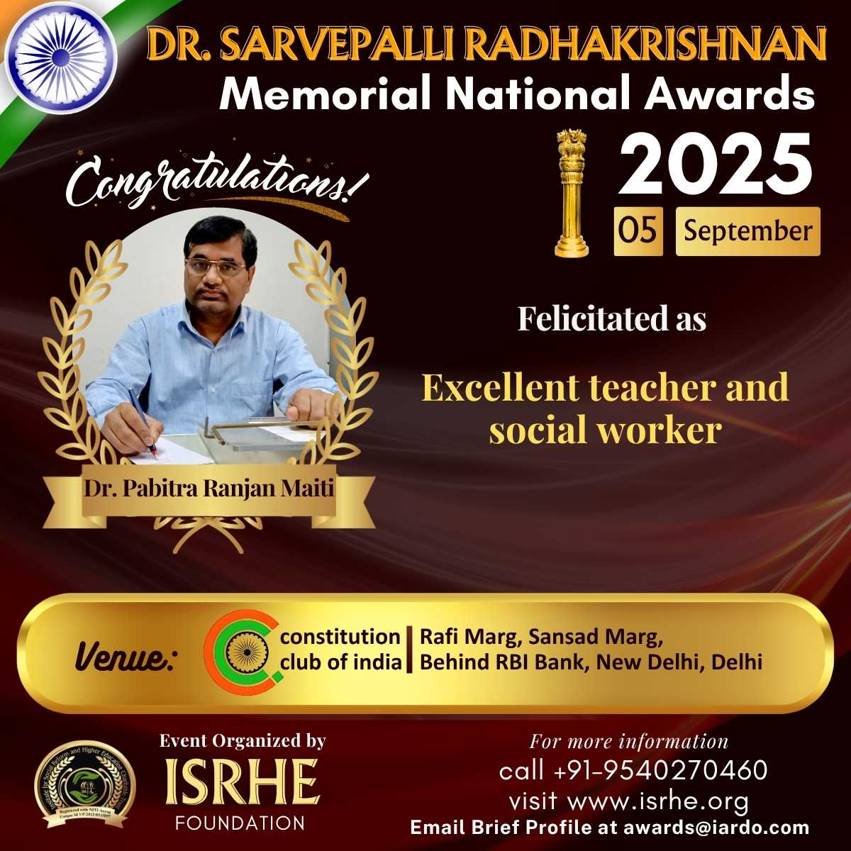 Dr. Pabitra Ranjan Maiti